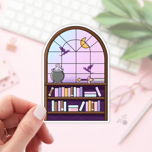Fantasy Bookshelf Stickers / Bookish Stickers / Book Lover