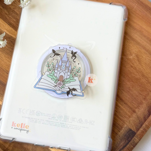 Kindle accessories | bookish kindle grip | kindle case stand