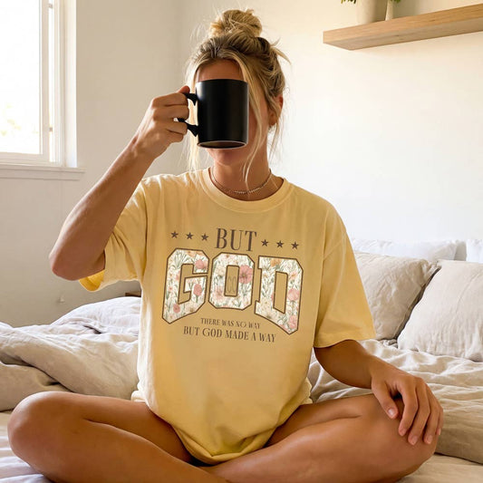 But God Boho DTF Heat Transfer